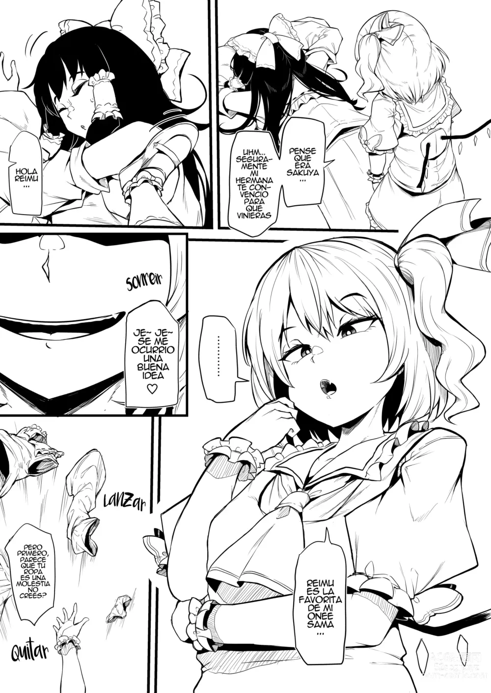 Page 6 of doujinshi Futanari Furan-chan ga Reimu o Chokyo Suru Manga