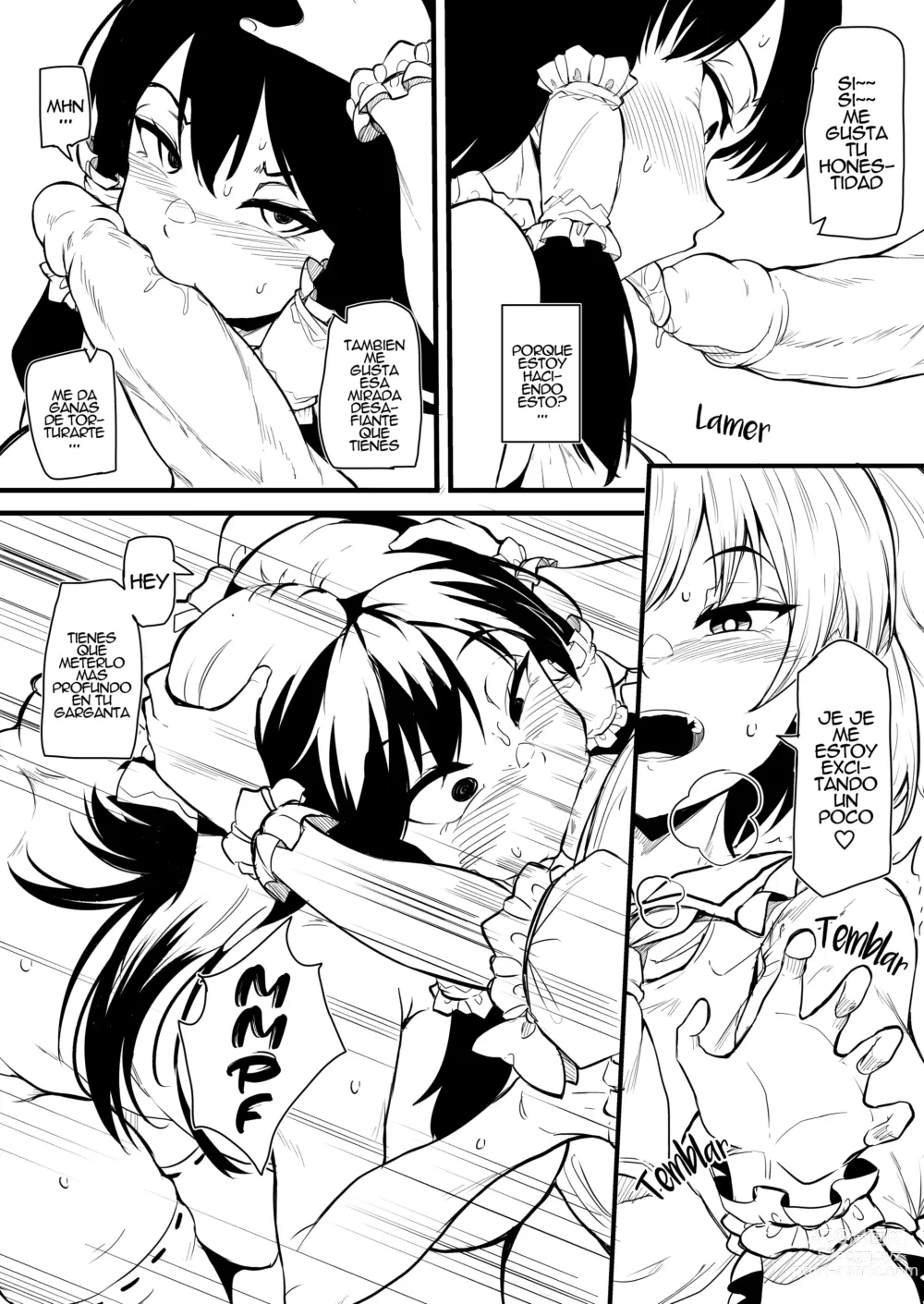 Page 10 of doujinshi Futanari Furan-chan ga Reimu o Chokyo Suru Manga