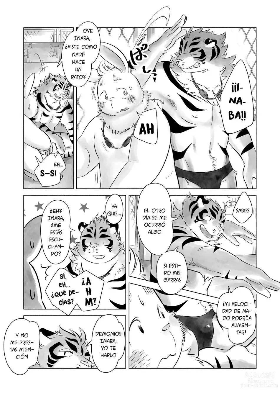 Page 2 of doujinshi En la piscina con un maldito sinvergüenza