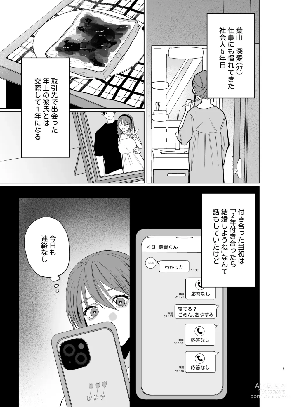 Page 3 of doujinshi Watashi no Shiranai Yukihira-kun ~Wanko-kei Toshishita Douryou no Ai ga Omosugiru~