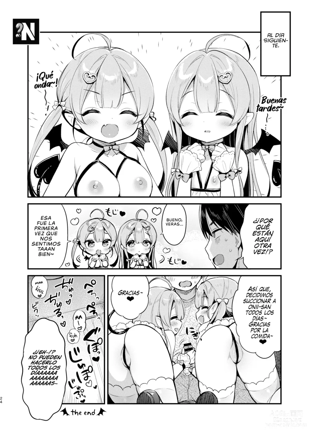 Page 23 of doujinshi Ataque de las Gemelas Sucubo