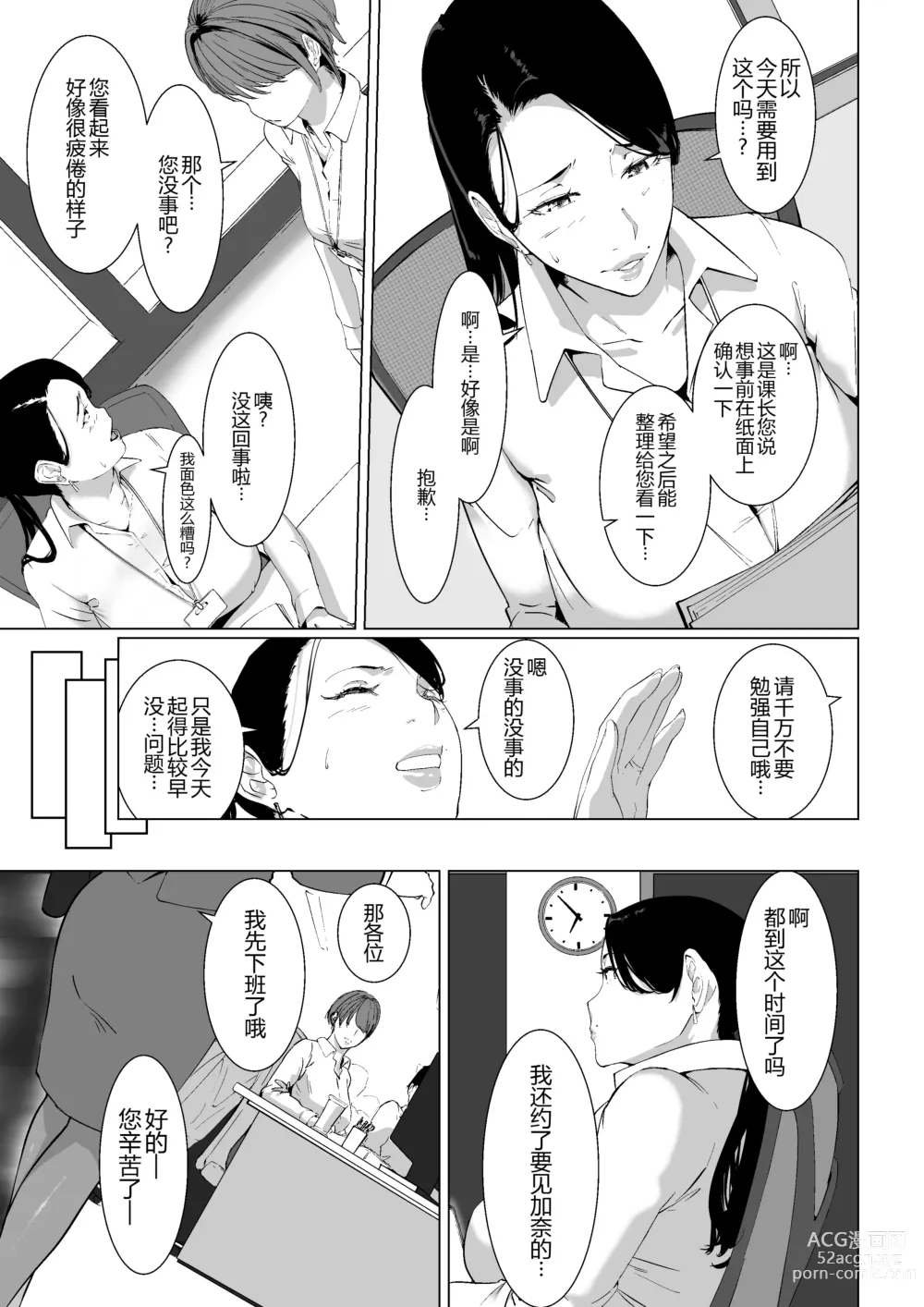 Page 9 of doujinshi Mou Ikkai, Shiyo Aisuru Otto no Ochinpo de Asa made Pakoraretai Inran Kyonyuu Tsuma no Ritsuko-san