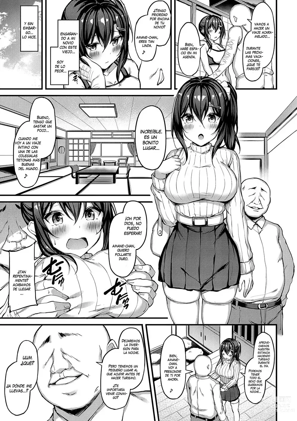 Page 5 of doujinshi Kanojo ga Separate o Matou Riyuu - Sakasama no Aiyoku to Uwaki Onsen Ryokou