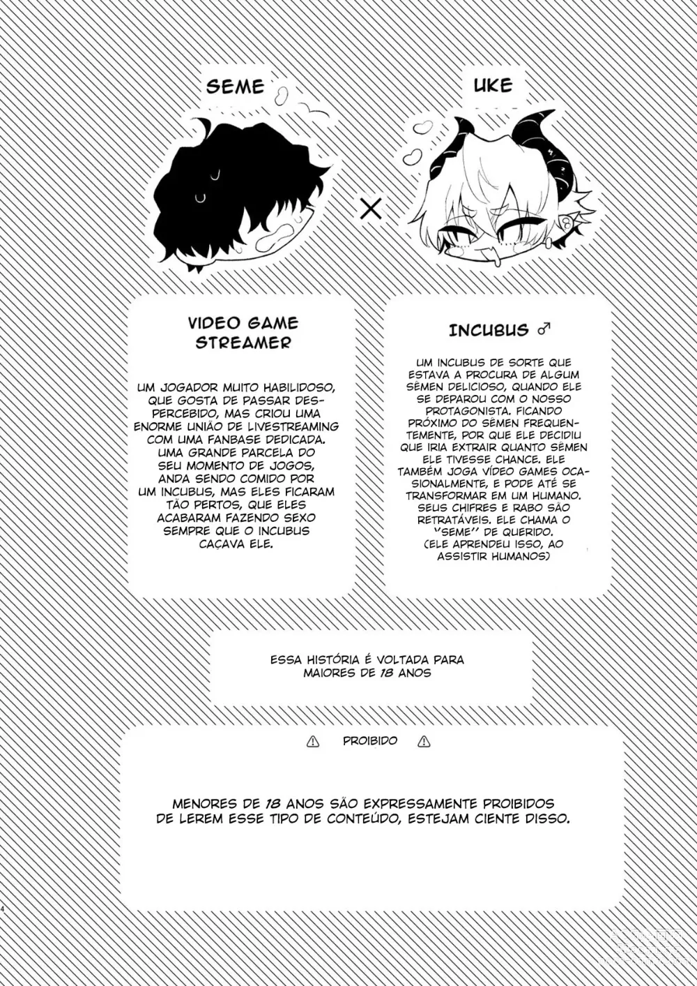Page 4 of doujinshi Game Shitai Dakenanoni Incubus ni Suwaremakuru!