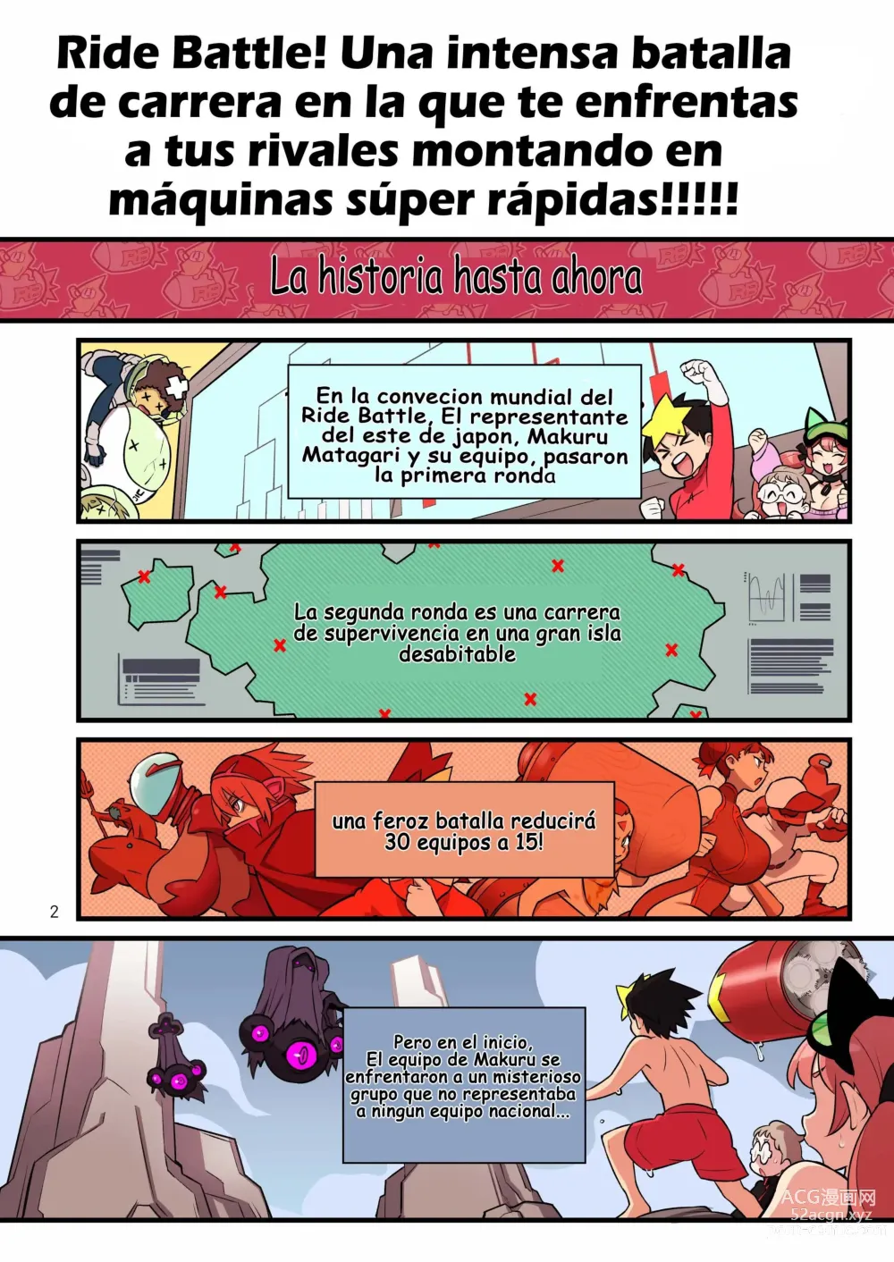 Page 2 of doujinshi Kakuzatou - SUPER DENDO RIDE BATTLE ~World Tournament~