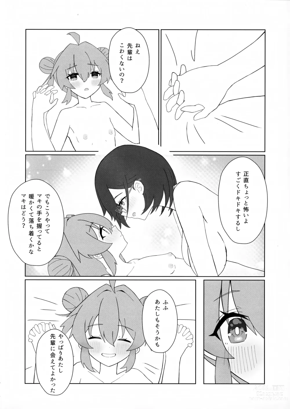 Page 17 of doujinshi Maki-chan no Irogoto ~Ochinchin ga Haechatta!? Uwaan Tasukete Chihiro-senpai~