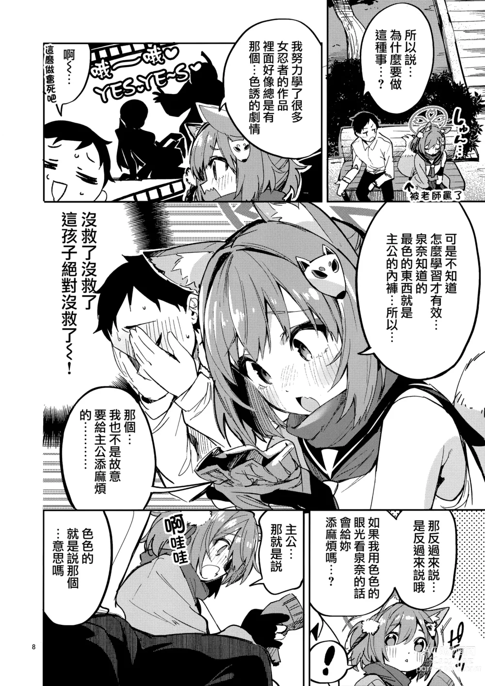 Page 8 of doujinshi Me o Hanasenai Seito