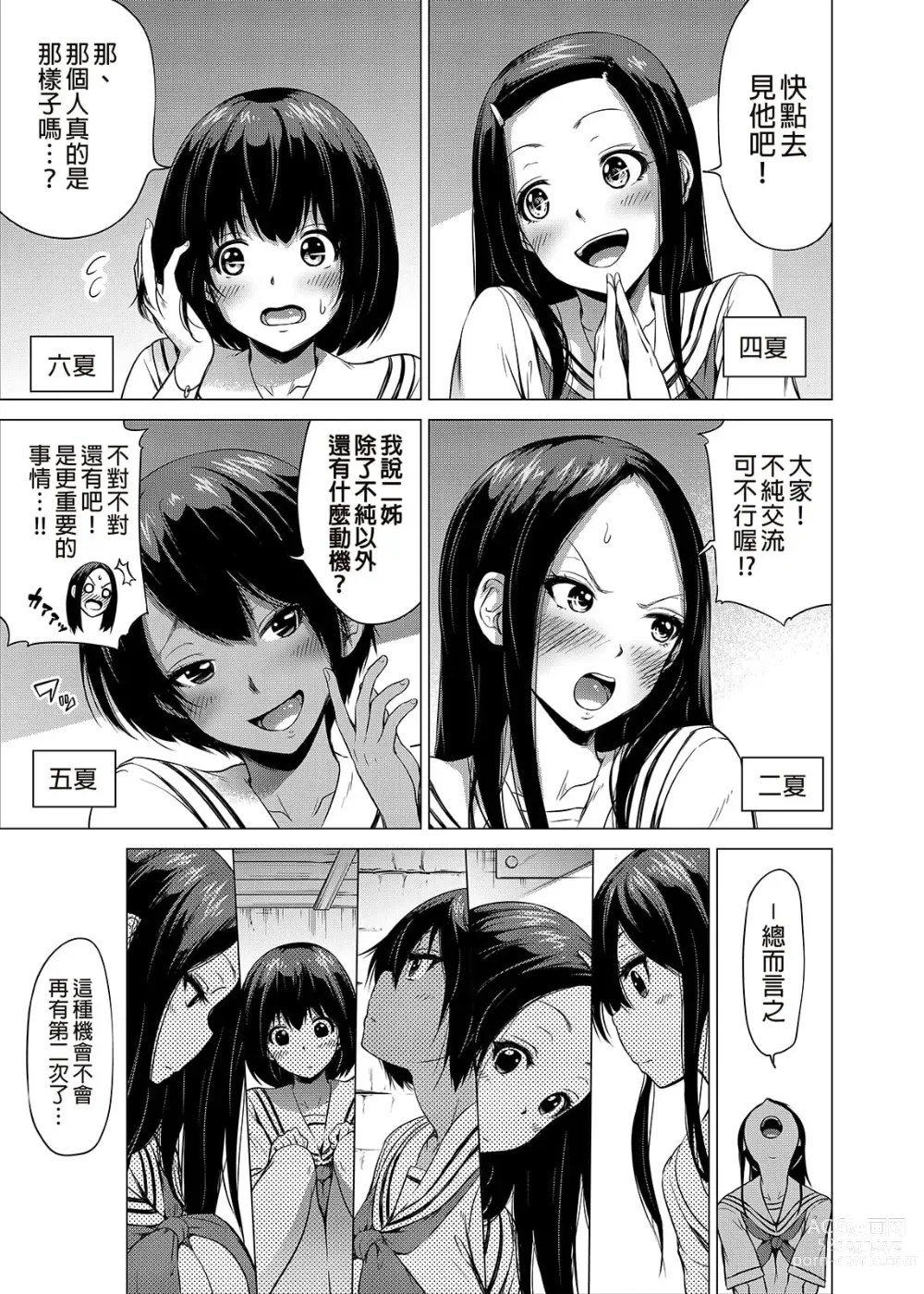 Page 10 of doujinshi 七夏の楽園1-6 ～田舎の学校で美少女ハーレム～