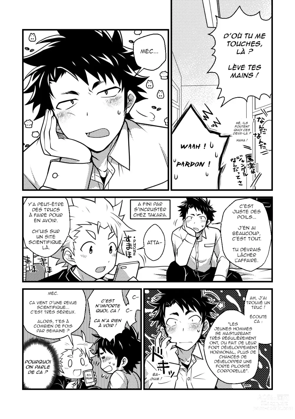 Page 6 of doujinshi Mon pote de classe est secrètement poilu!