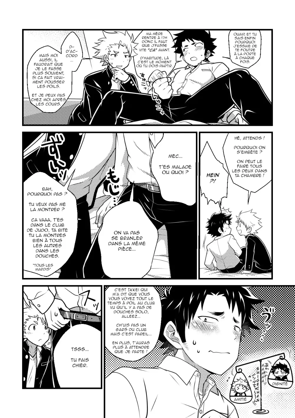 Page 8 of doujinshi Mon pote de classe est secrètement poilu!