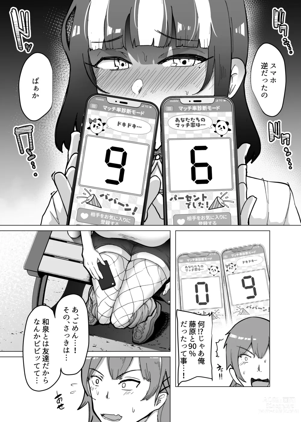 Page 16 of doujinshi 09% ~Seiheki Matching Appli de Aishou Saiaku datta Oretachi wa~