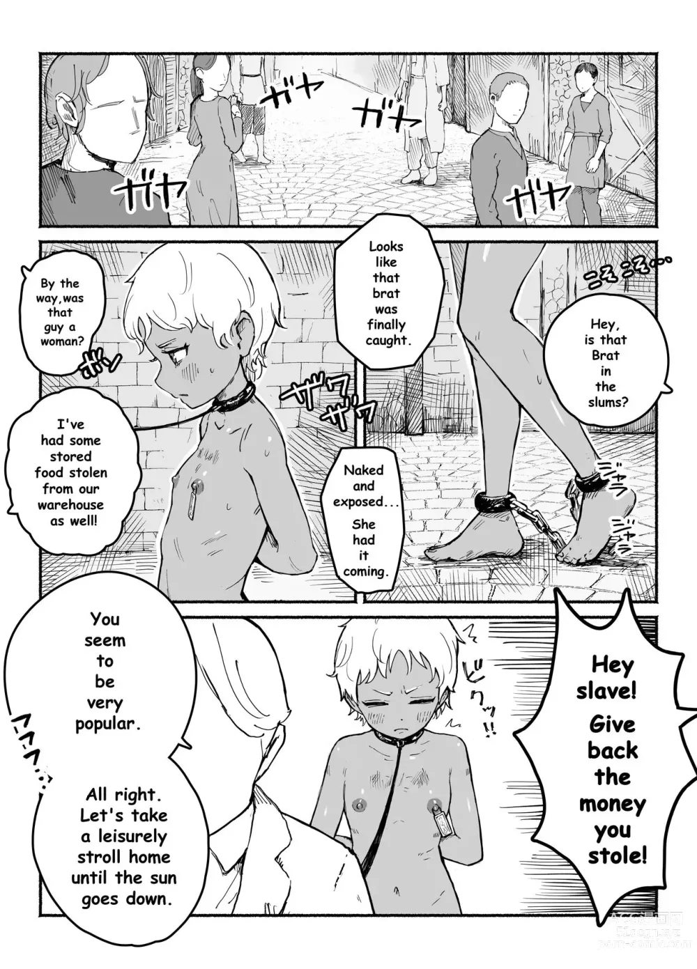 Page 5 of doujinshi Slave girl taken out naked