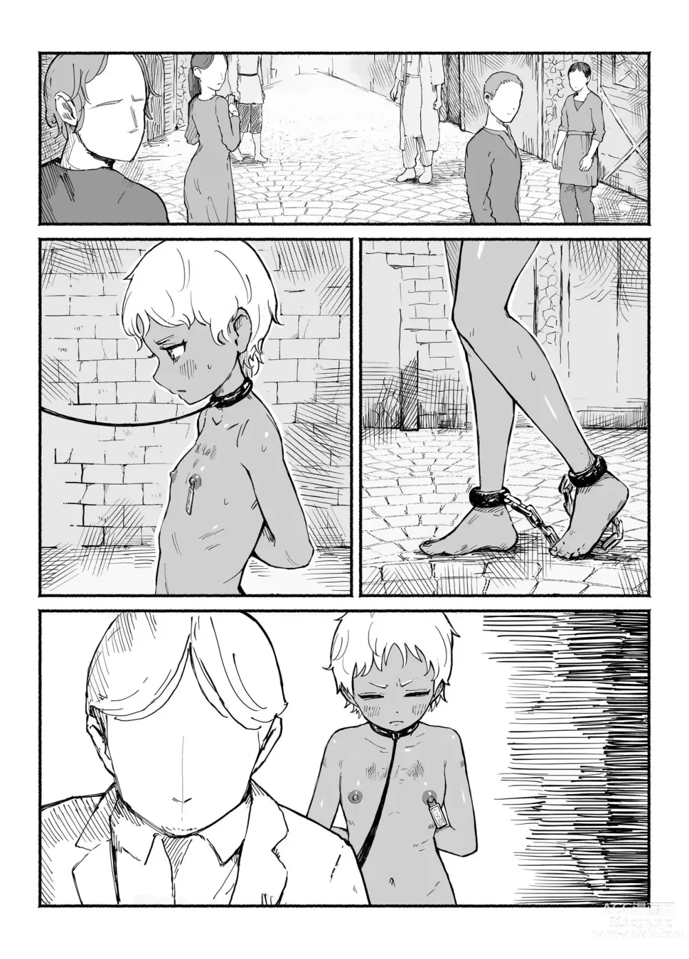 Page 8 of doujinshi Slave girl taken out naked