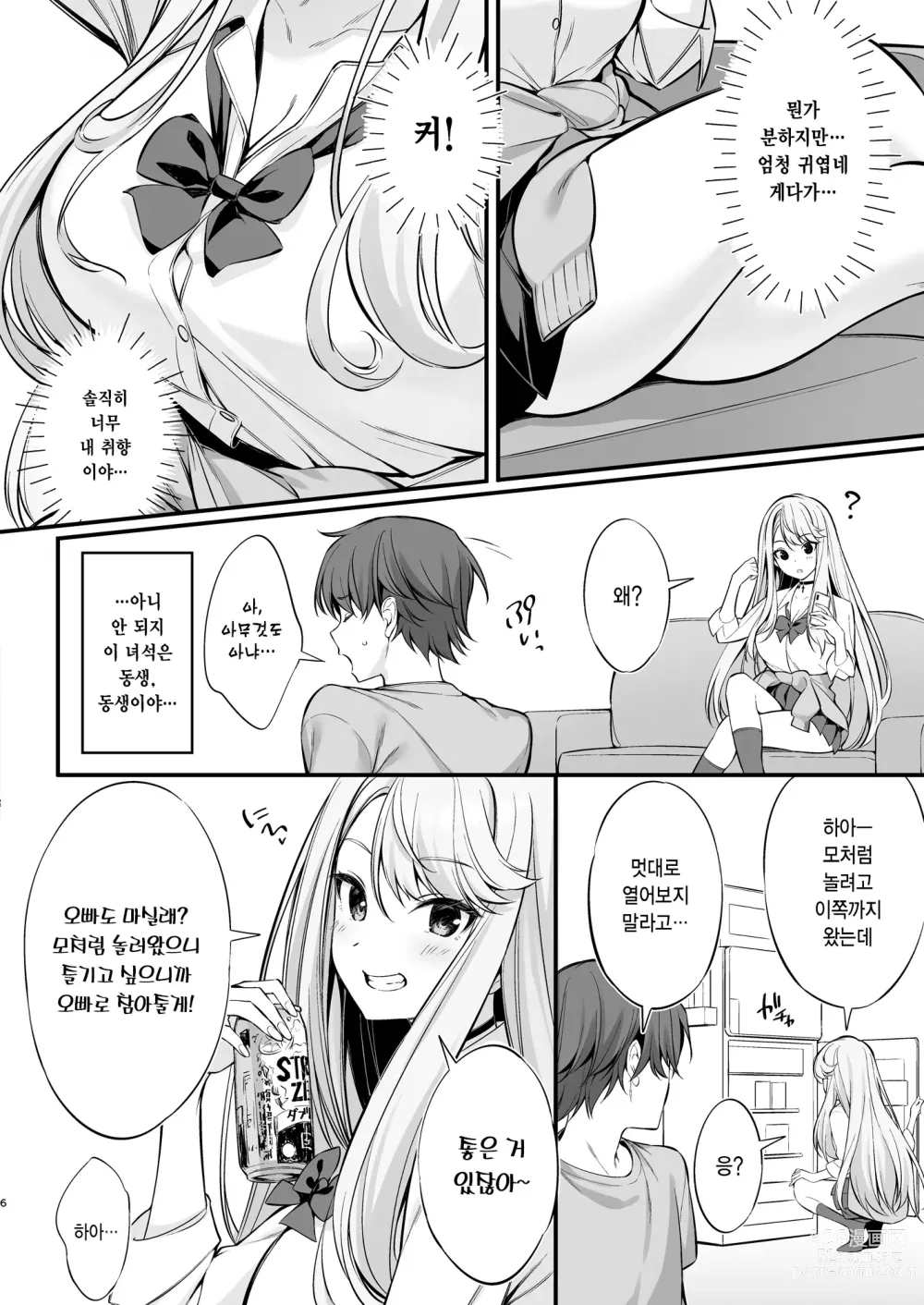 Page 5 of doujinshi SNS를 통해 만난 사람은 갸루가 된 여동생이었다