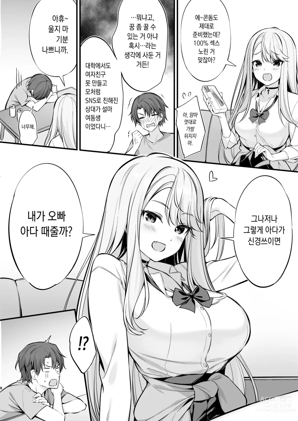 Page 8 of doujinshi SNS로 만나게 된 건 갸루가 된 여동생이었다