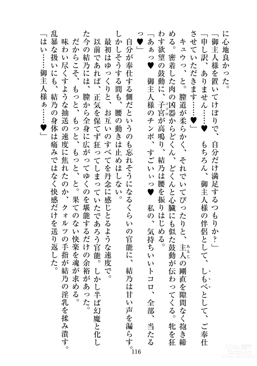 Page 117 of doujinshi Holy Crystal Esphére Tinctionis