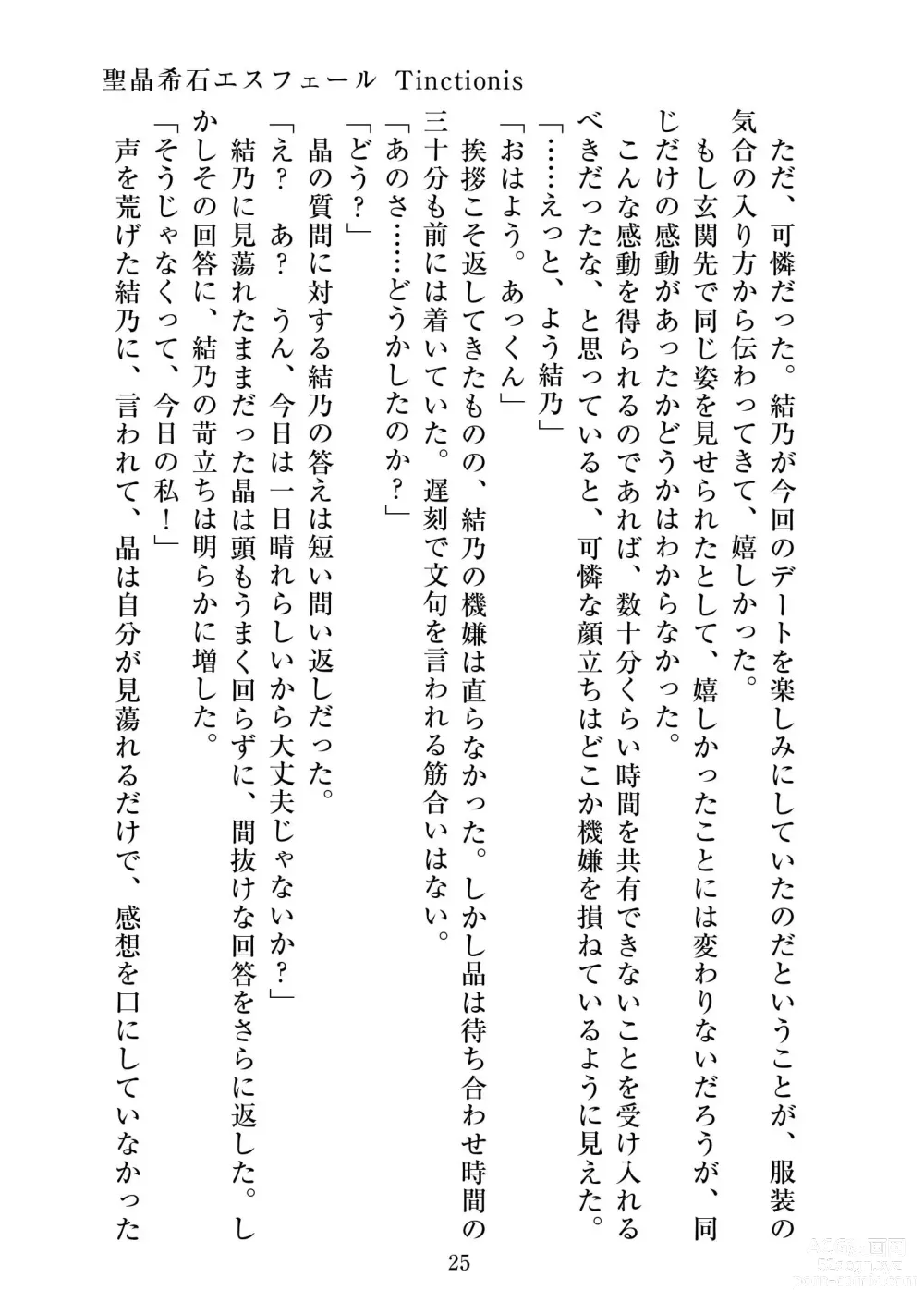 Page 26 of doujinshi Holy Crystal Esphére Tinctionis