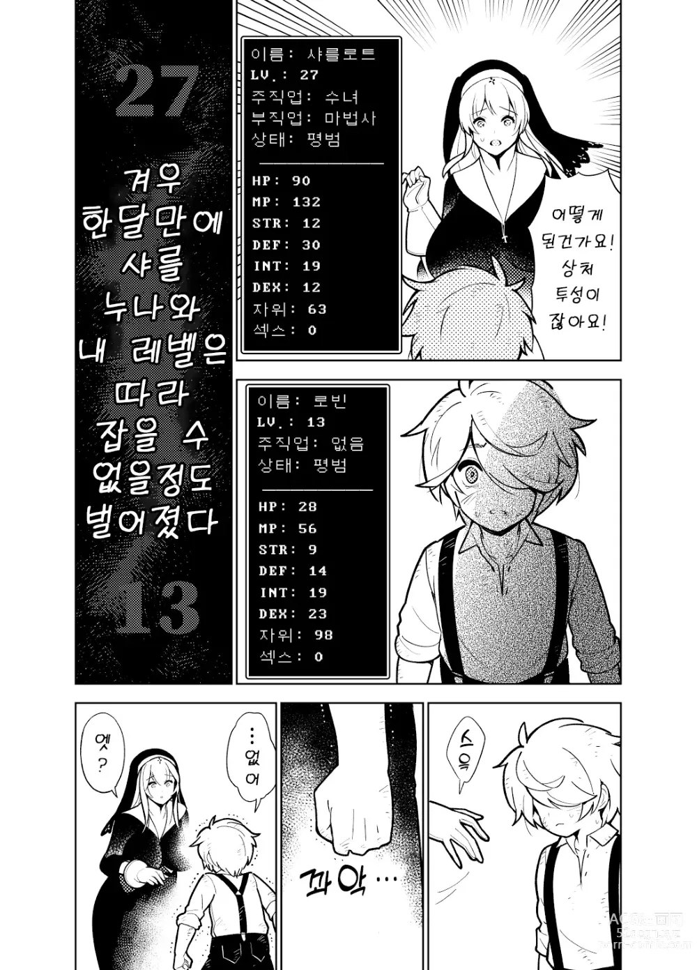 Page 21 of doujinshi 동경하는 누나의 야한 능력치가 보이게 된 나는…