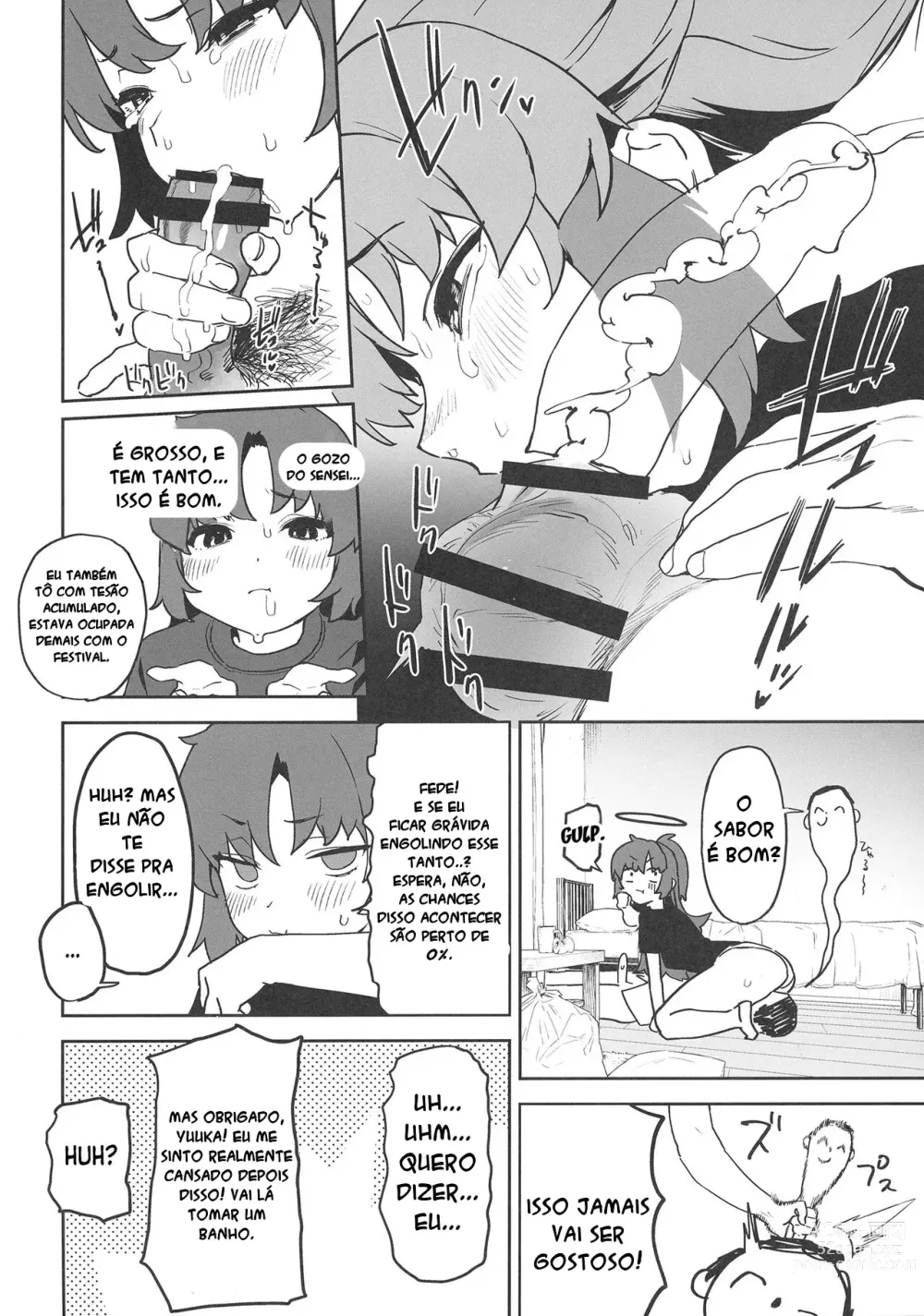 Page 12 of doujinshi Shimi Ase Yuuka no Mure Momo Manko