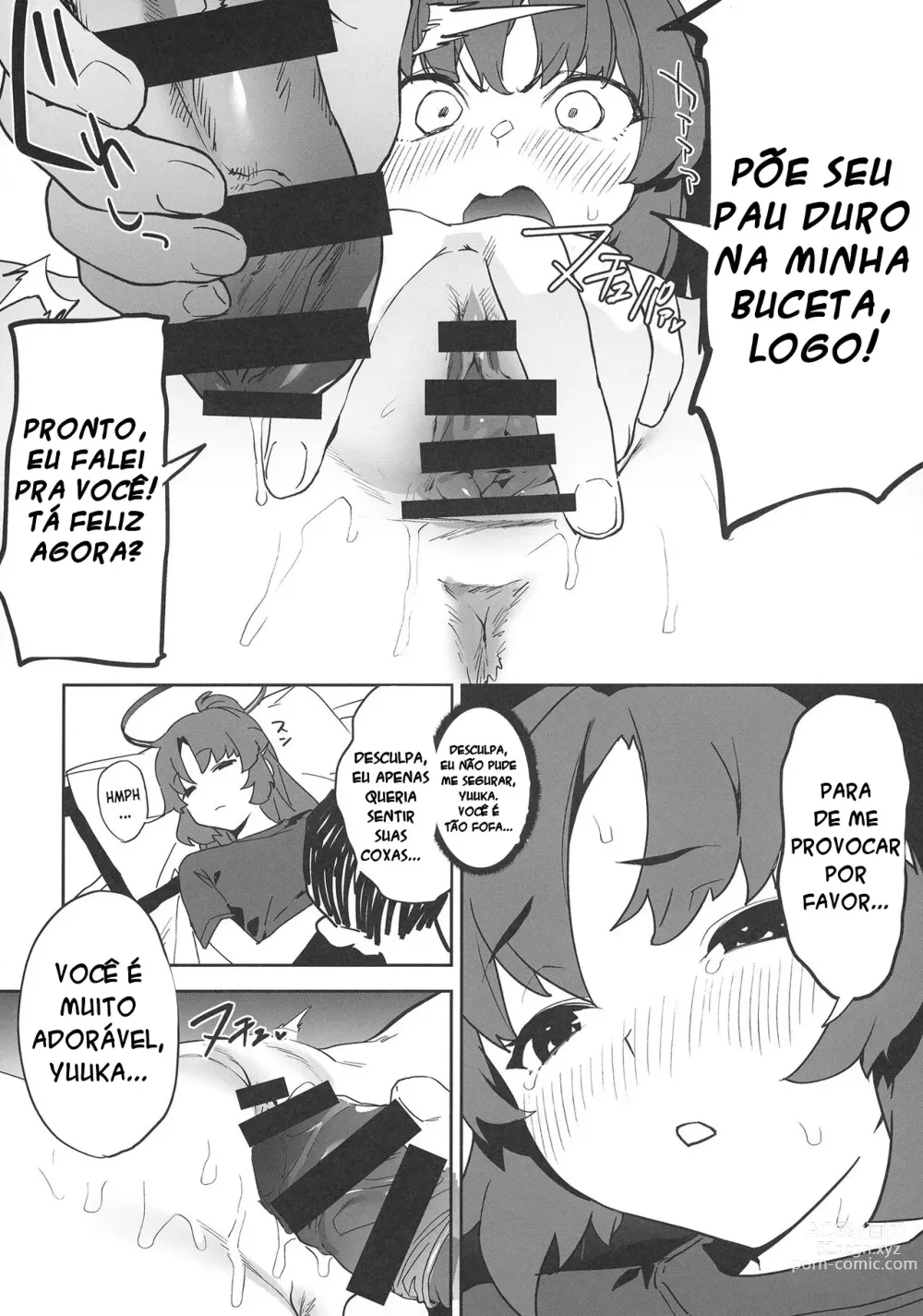 Page 14 of doujinshi Shimi Ase Yuuka no Mure Momo Manko