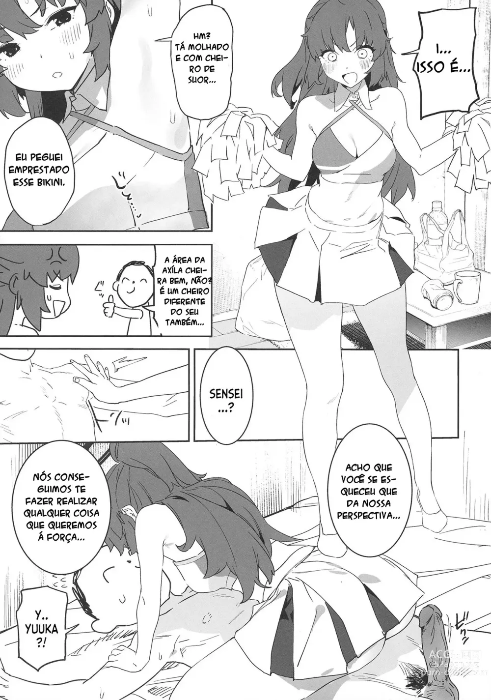 Page 19 of doujinshi Shimi Ase Yuuka no Mure Momo Manko