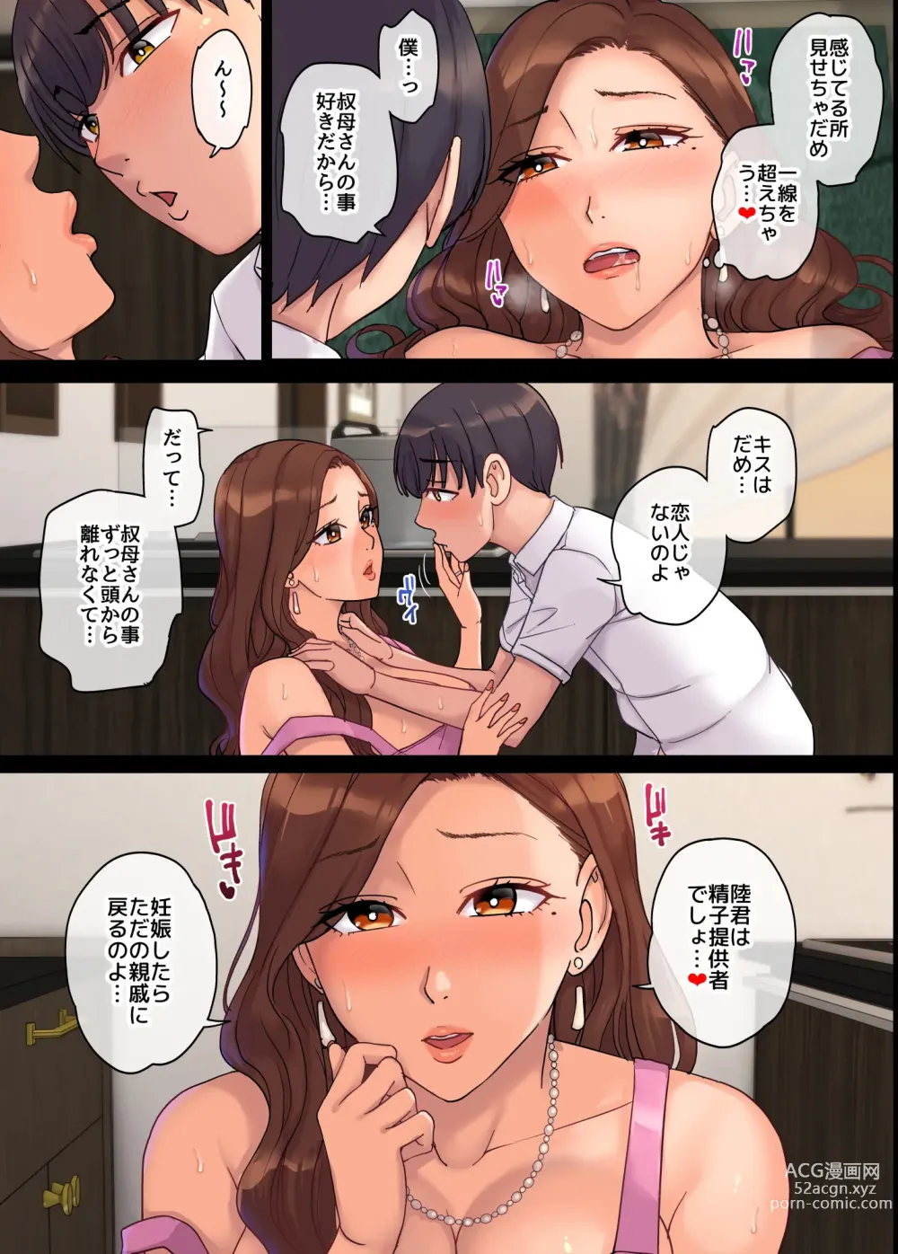 Page 32 of doujinshi 【舞六まいむ】叔母の妊娠。僕が精子提供者になった訳