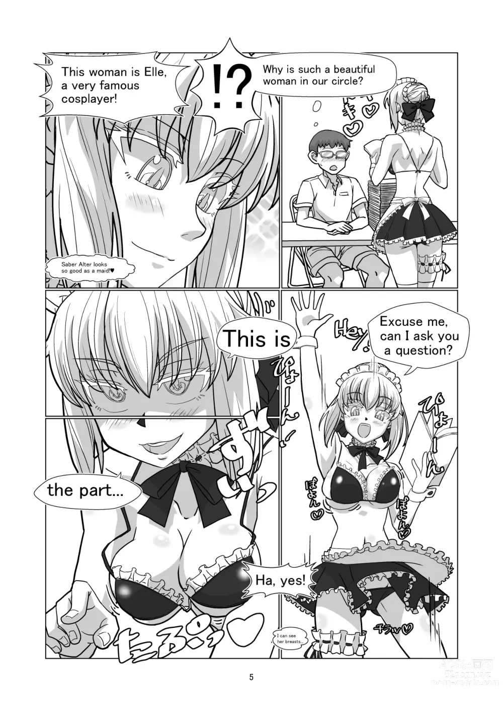 Page 35 of doujinshi Comiket ni Sanka shite iru Cosplayer-tachi ni Hyoui shite Eroi Koto suru Hon