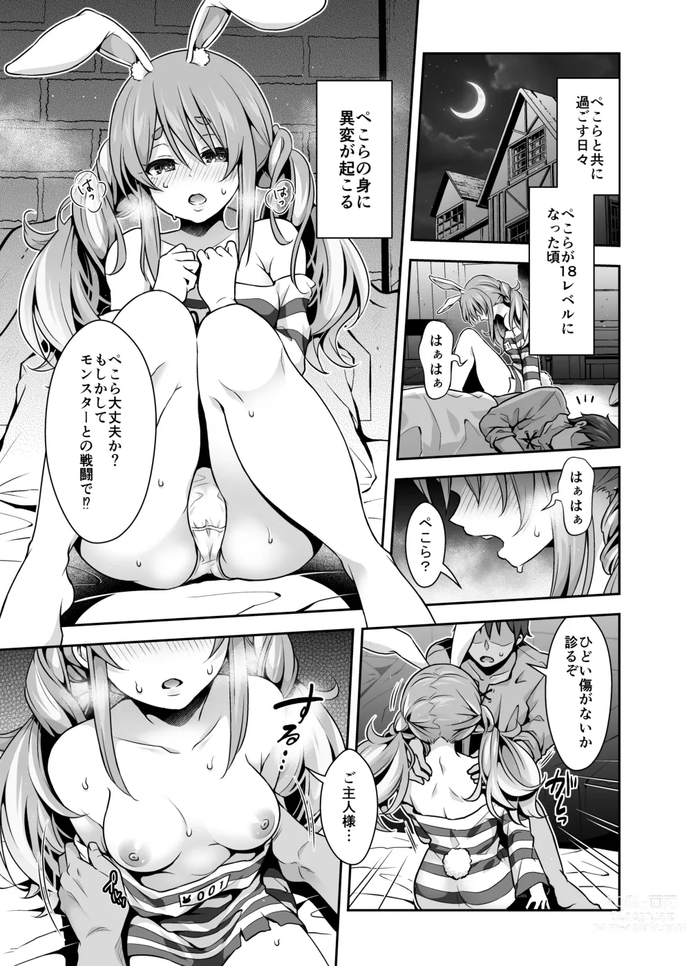 Page 5 of doujinshi Yasei no Usagi ga Nakama ni Naritasou ni Kochira wo Miteiru