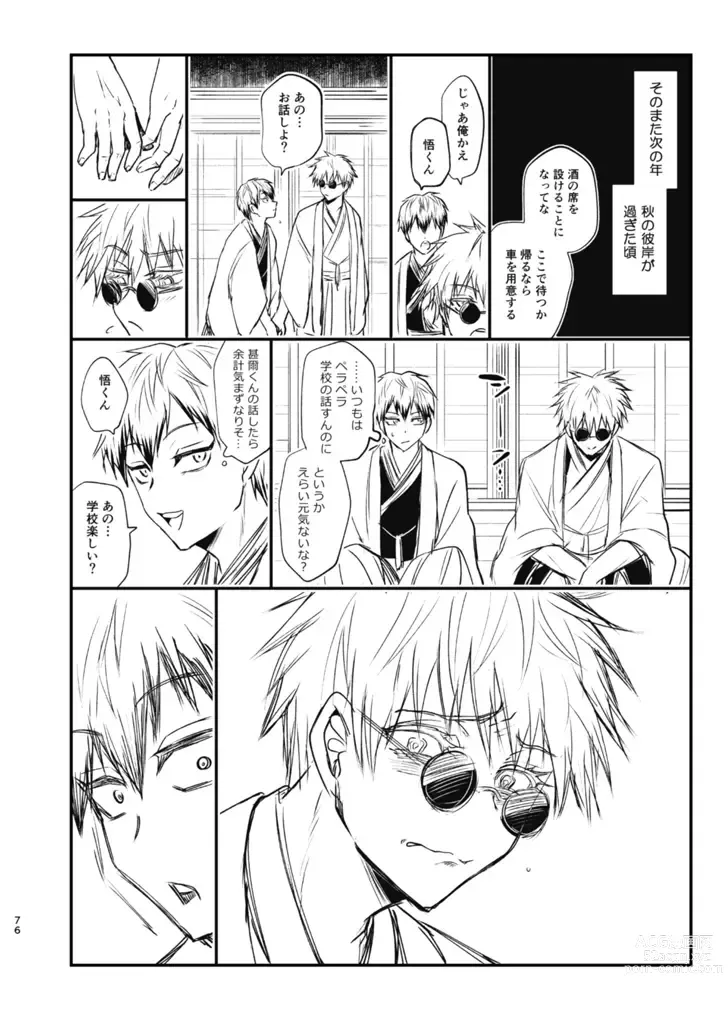 Page 75 of doujinshi Tsume ~ Naoya uke web Manga Sairoku-shuu~