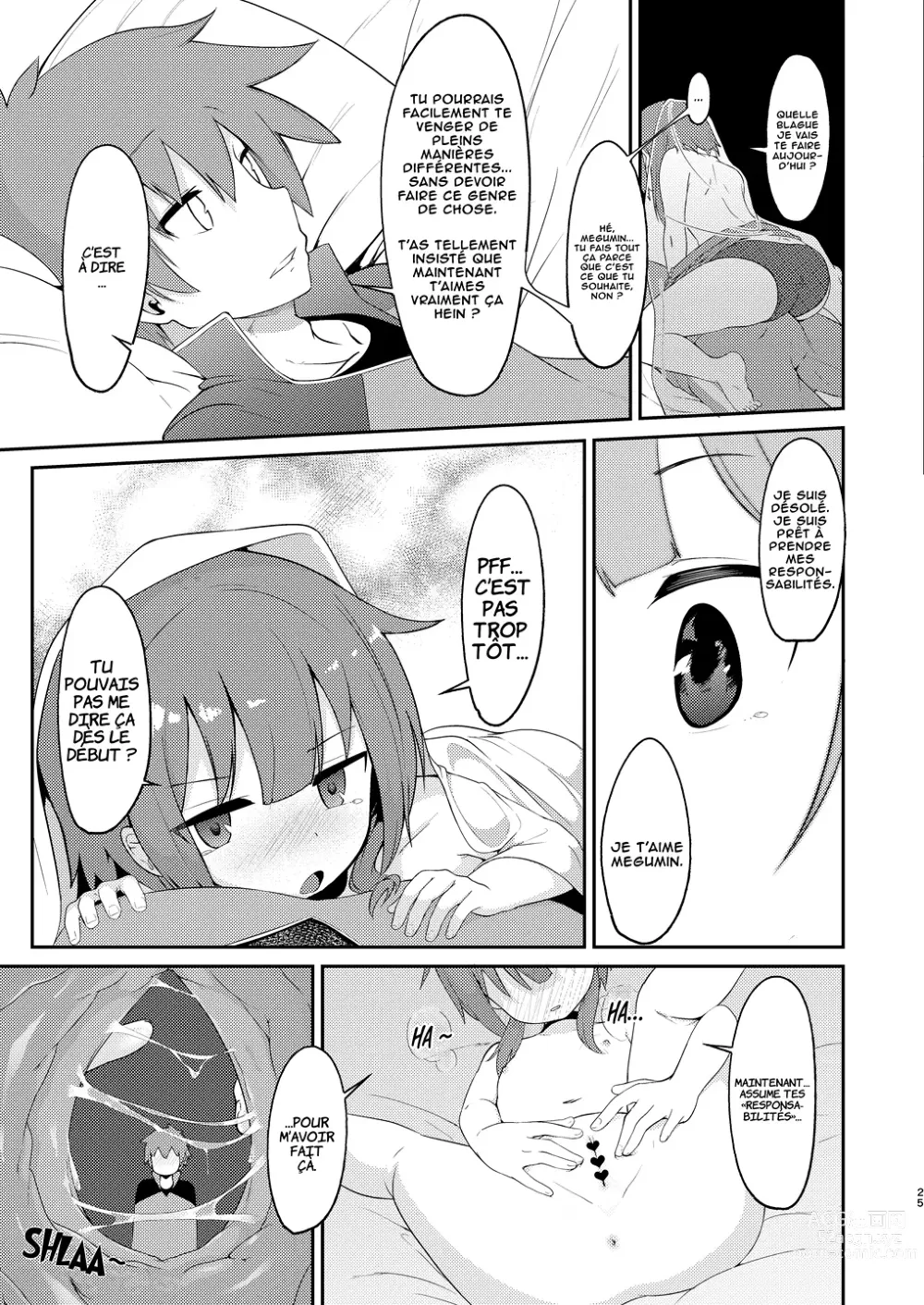 Page 24 of doujinshi [Quête urgente !] Séduire une loli Megumin !