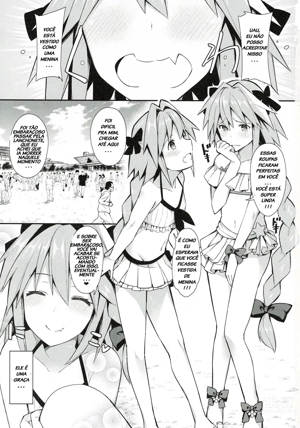 Page 3 of doujinshi Astolfo Cos no Ochinpo Glyph ga Extella Link