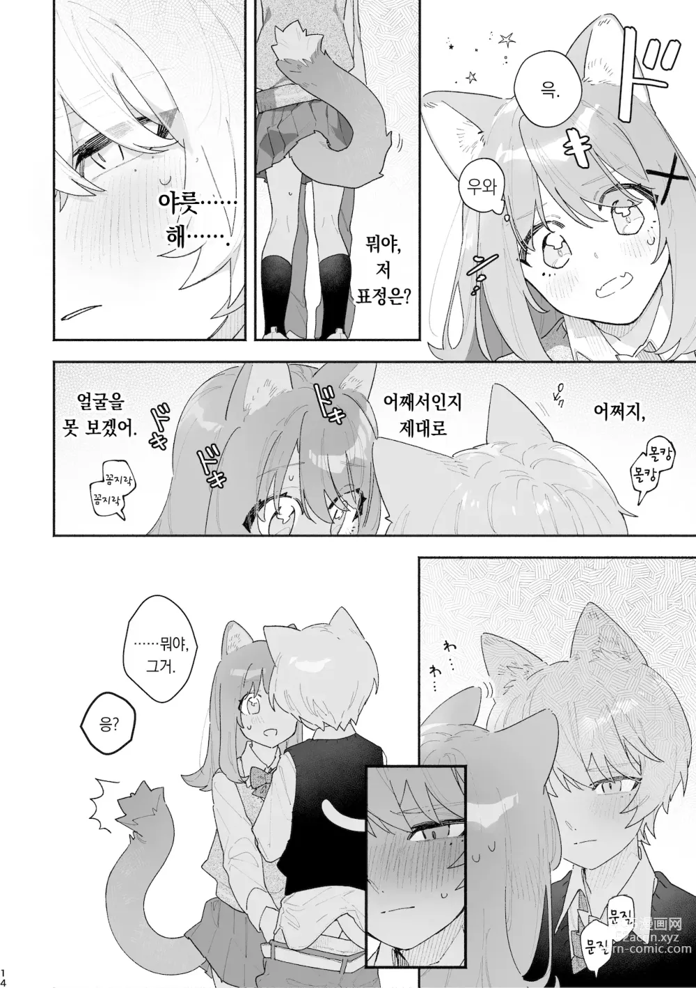 Page 15 of doujinshi ♂이 수비. 고양이 쨩 × 고양이 군