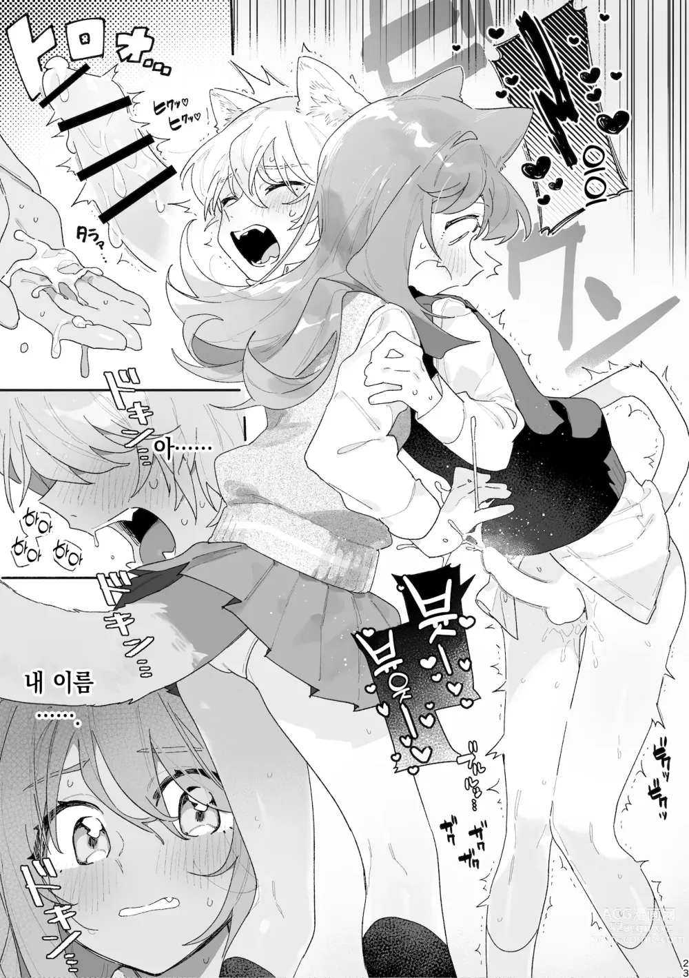 Page 24 of doujinshi ♂이 수비. 고양이 쨩 × 고양이 군