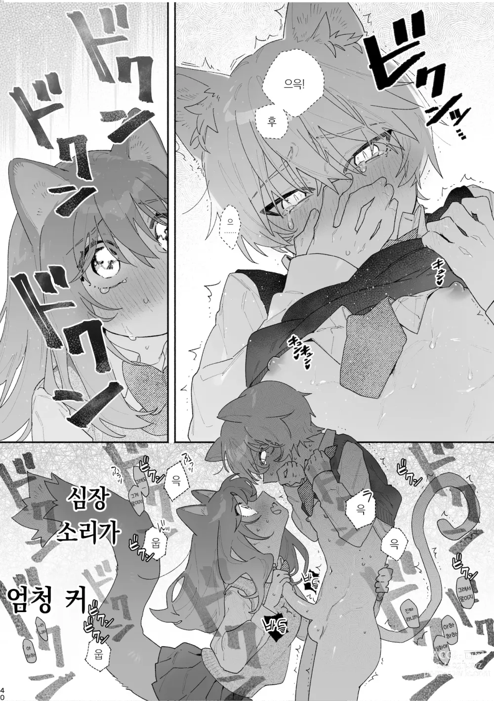 Page 41 of doujinshi ♂이 수비. 고양이 쨩 × 고양이 군