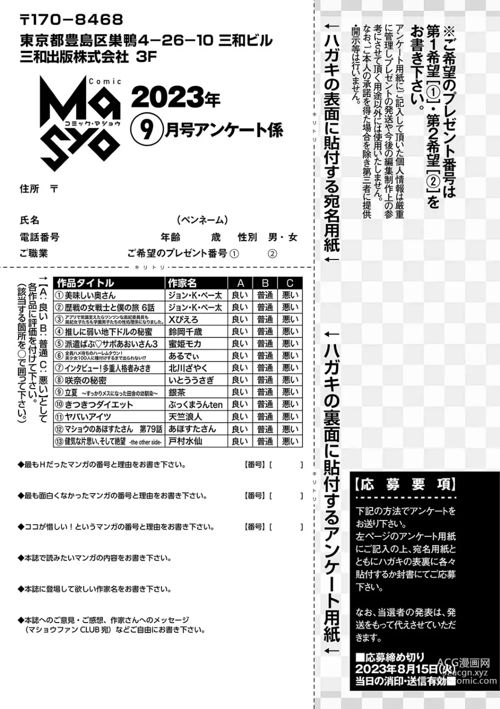 Page 256 of manga COMIC Masyo 2023-09