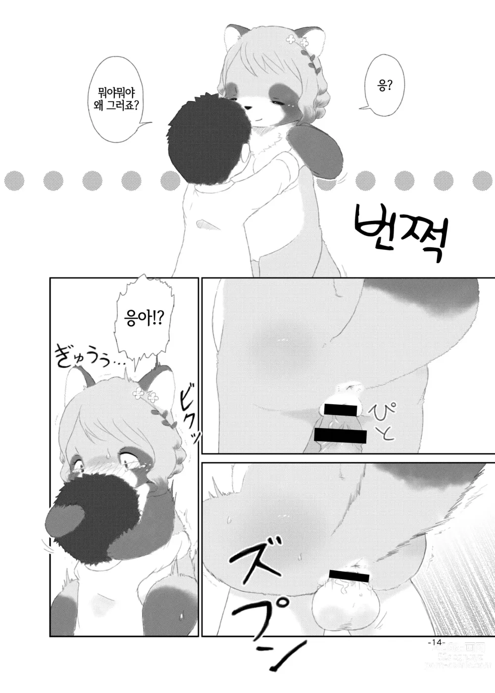 Page 13 of doujinshi 너구리 구멍!