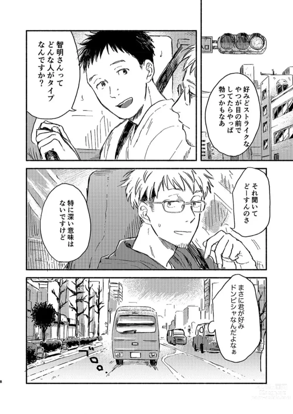 Page 8 of doujinshi Toaru GayVi Seisaku Gaisha Staff no Shanai Renai Jijou - The internal love affairs of the staff of a certain gay video production company.