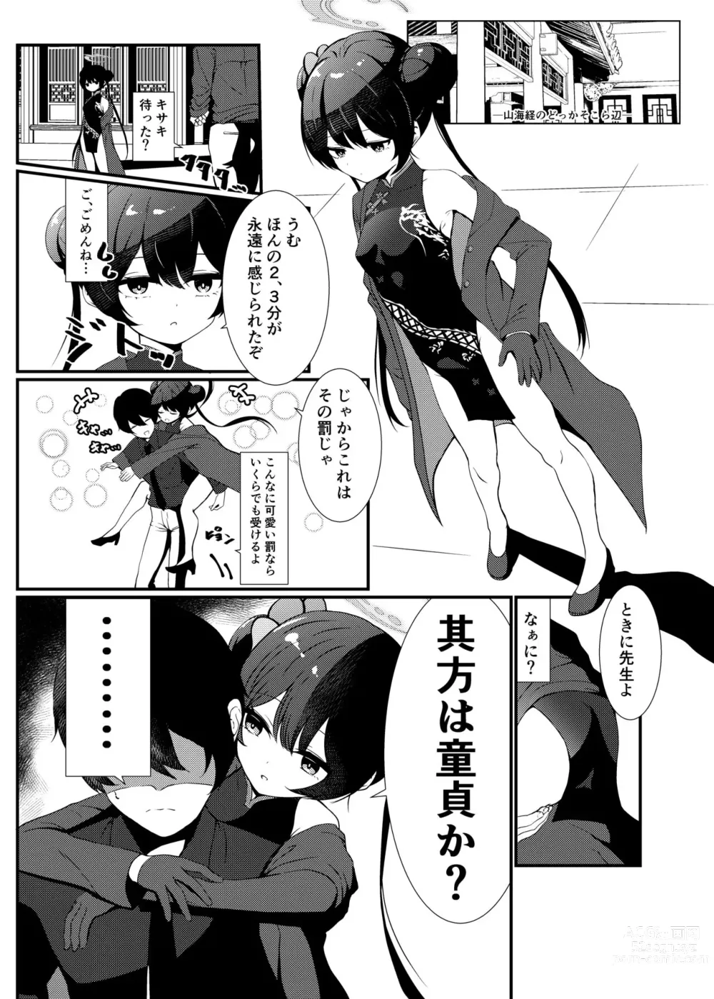 Page 2 of doujinshi BluArch Gag Erohon 2