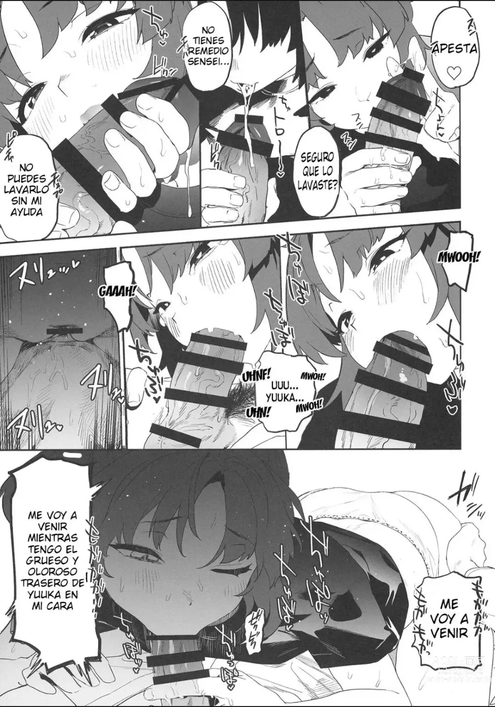Page 11 of doujinshi Shimi Ase Yuuka no Mure Momo Manko