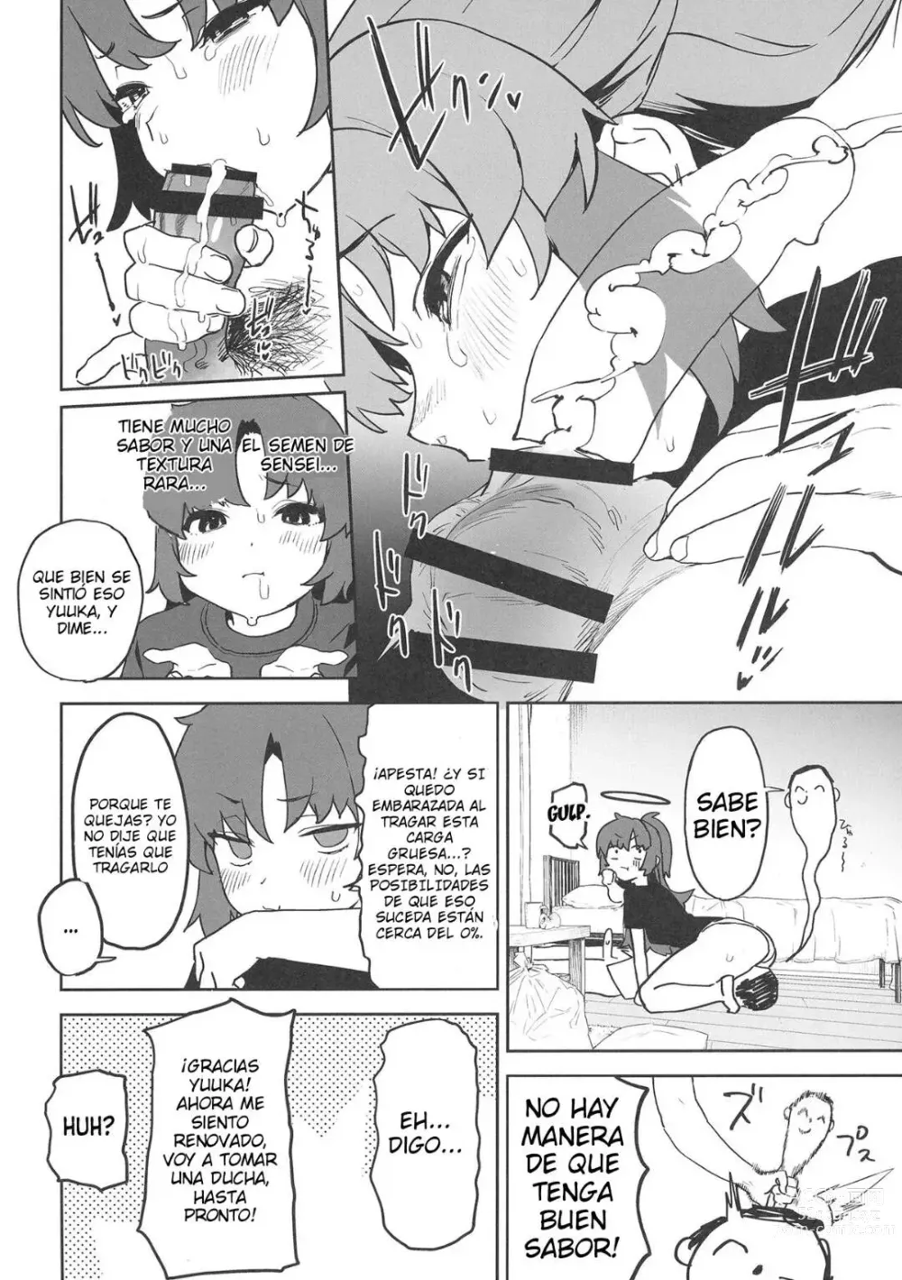 Page 12 of doujinshi Shimi Ase Yuuka no Mure Momo Manko