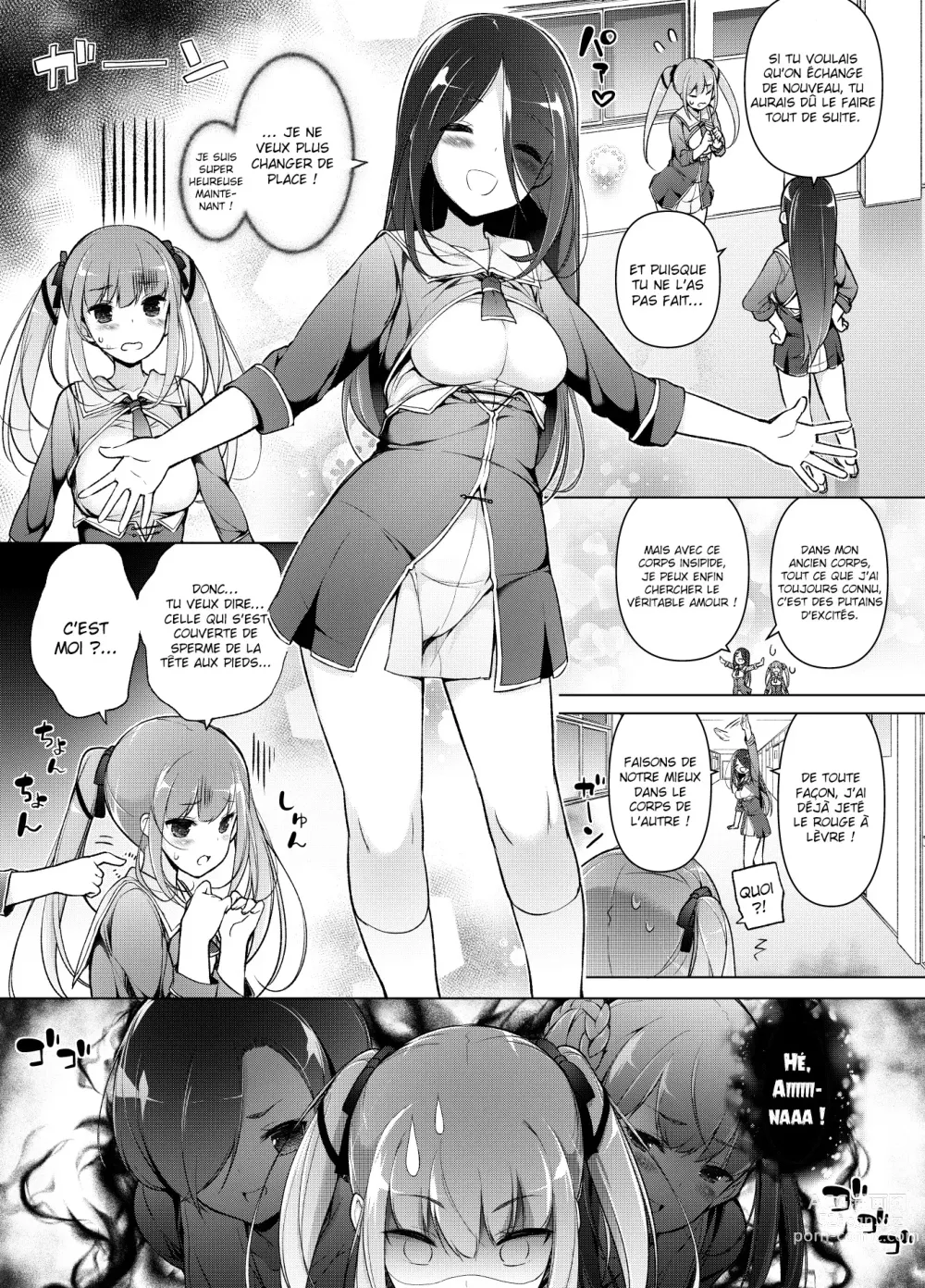 Page 34 of doujinshi J'ai échangé de corps avec ma harceleuse