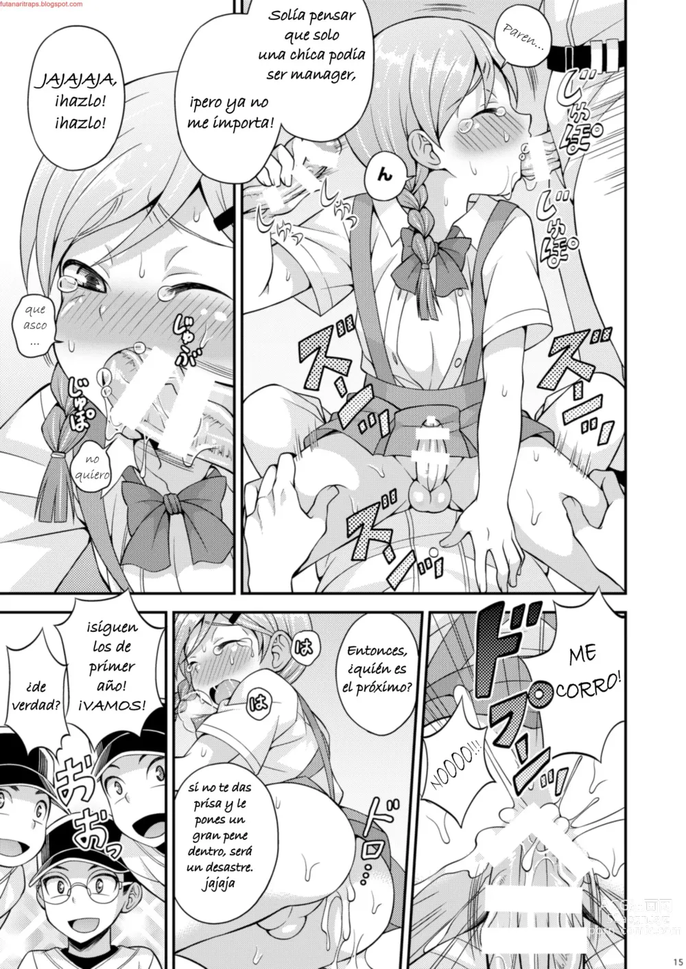 Page 14 of doujinshi Ase to Namida to Ketsubat