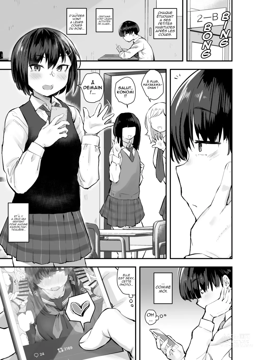 Page 2 of doujinshi Ma camarade de classe surfe sur le Net pour trouver des verges dégueulasses