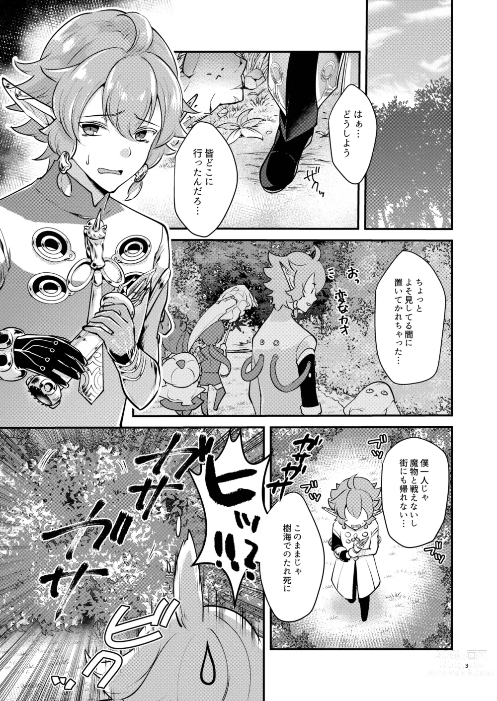 Page 3 of doujinshi Hound-chan wa Ecchi ga Shitai.