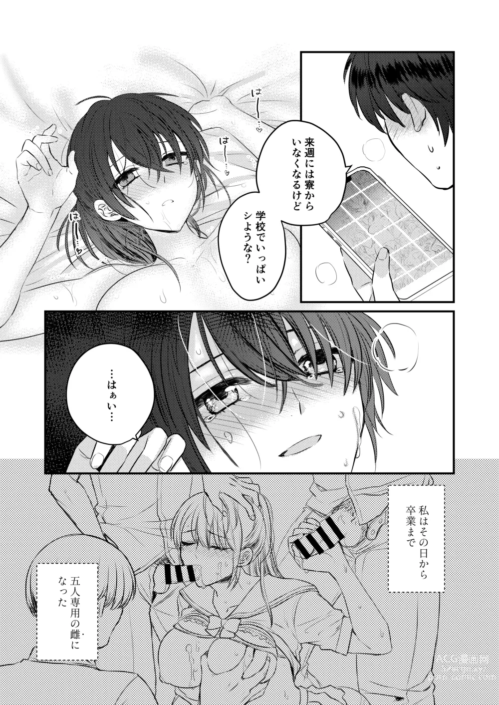 Page 26 of doujinshi 1-Shuukan dake Danshi Ryou de Sugosu koto ni natta Watashi ga Shojo o Sotsugyou shita Ken ni Tsukimashite