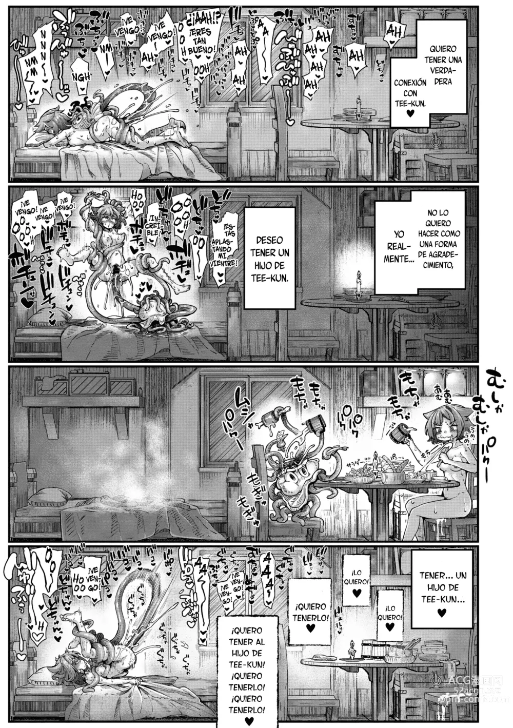 Page 17 of manga La guerrera y el tentáculo Cap 03 Monje-chan y Tentaculo Blindado-kun