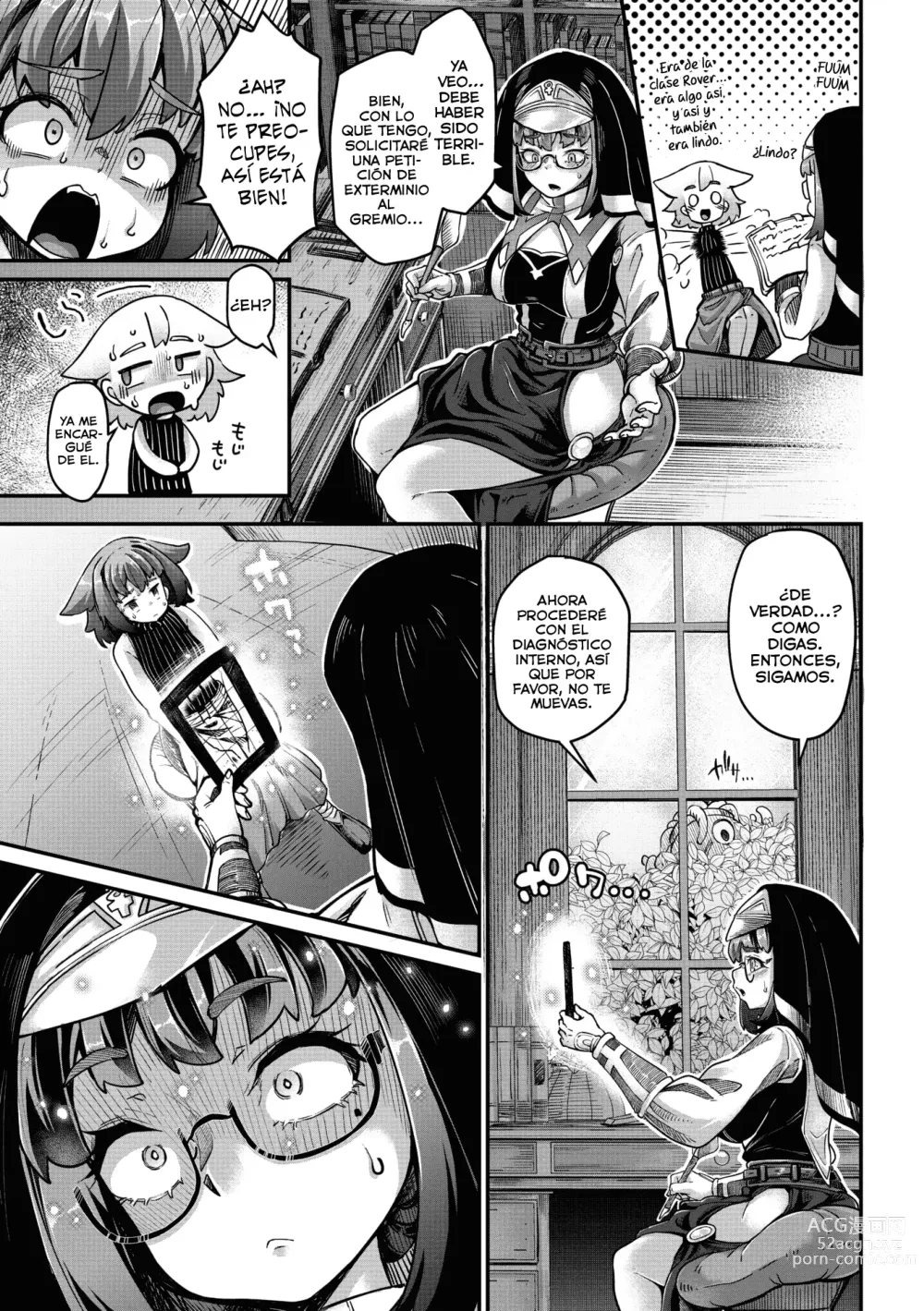 Page 21 of manga La guerrera y el tentáculo Cap 03 Monje-chan y Tentaculo Blindado-kun
