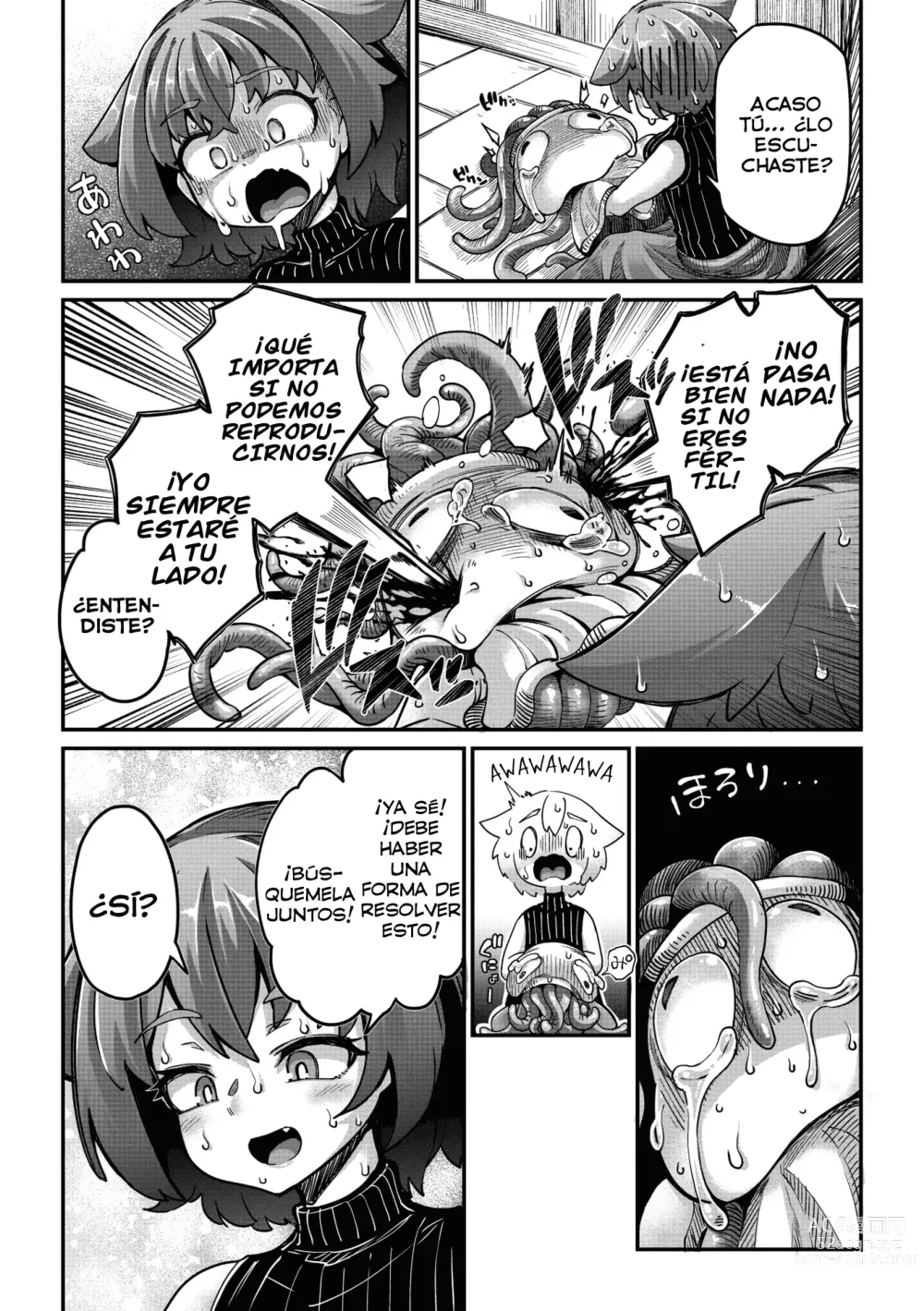 Page 25 of manga La guerrera y el tentáculo Cap 03 Monje-chan y Tentaculo Blindado-kun