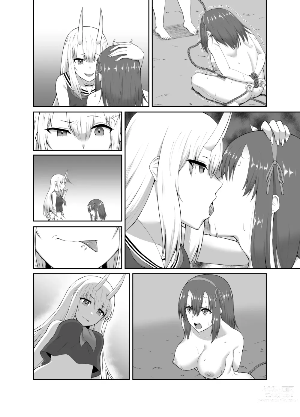 Page 56 of doujinshi Taimashi Daraku Osen ~Futanari ni Ochita Taima Miko wa Inran Mesu Oni-ka~