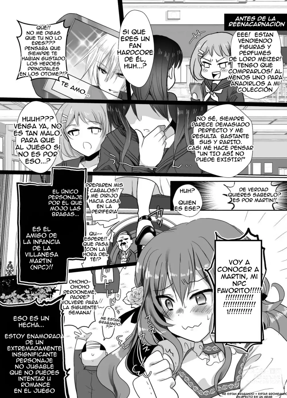 Page 5 of doujinshi Colegiala fangirl de NPCs reencarna como la hija de la villana ~La Tragedia~ Parte 1